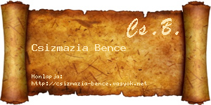 Csizmazia Bence névjegykártya